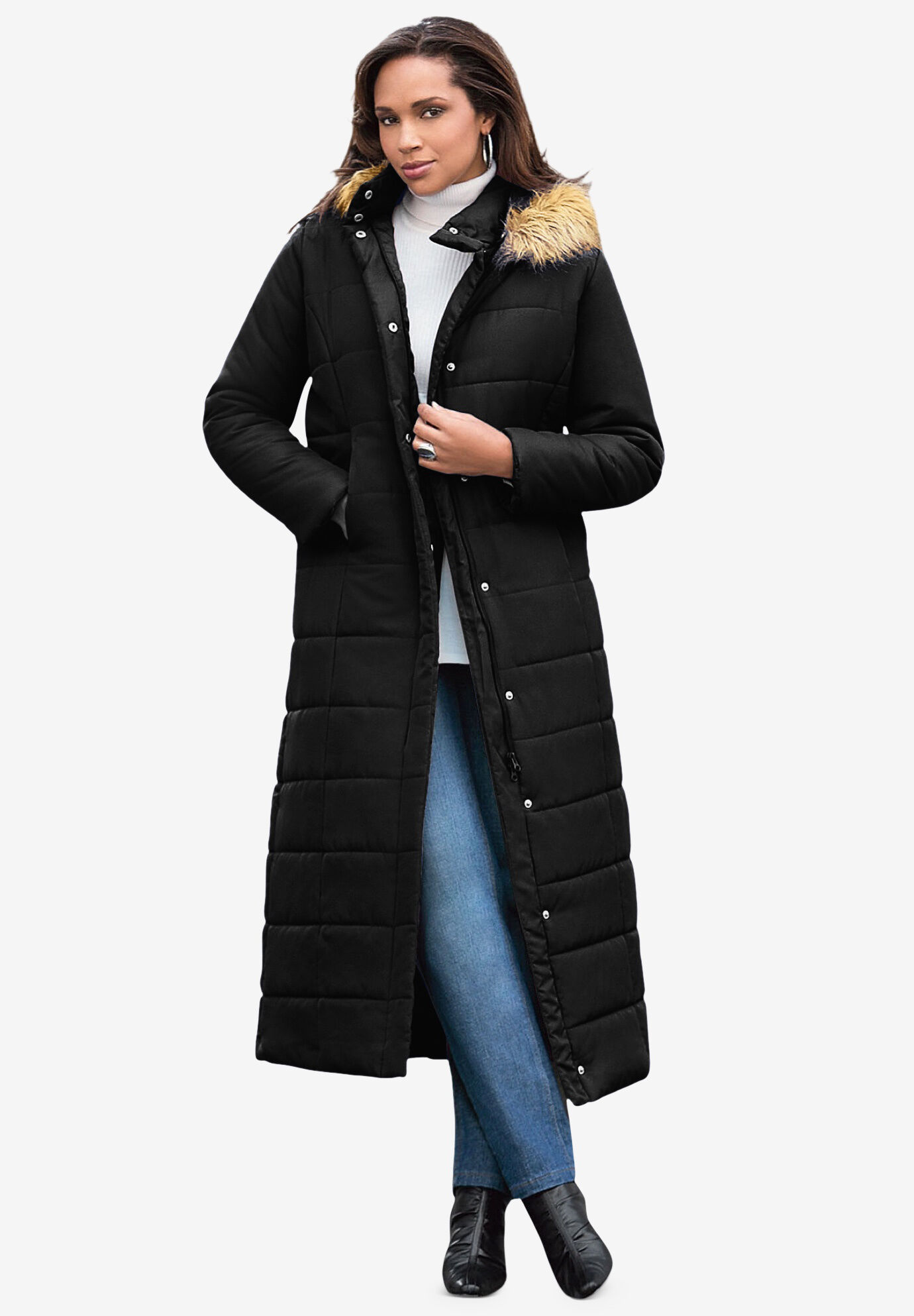 long length puffer coat