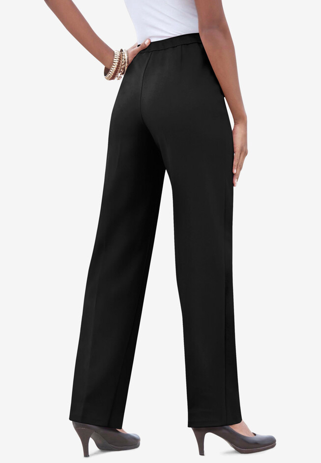 INC International Concepts Women's High Rise Pull-On Wide-Leg Pants First  Blush
