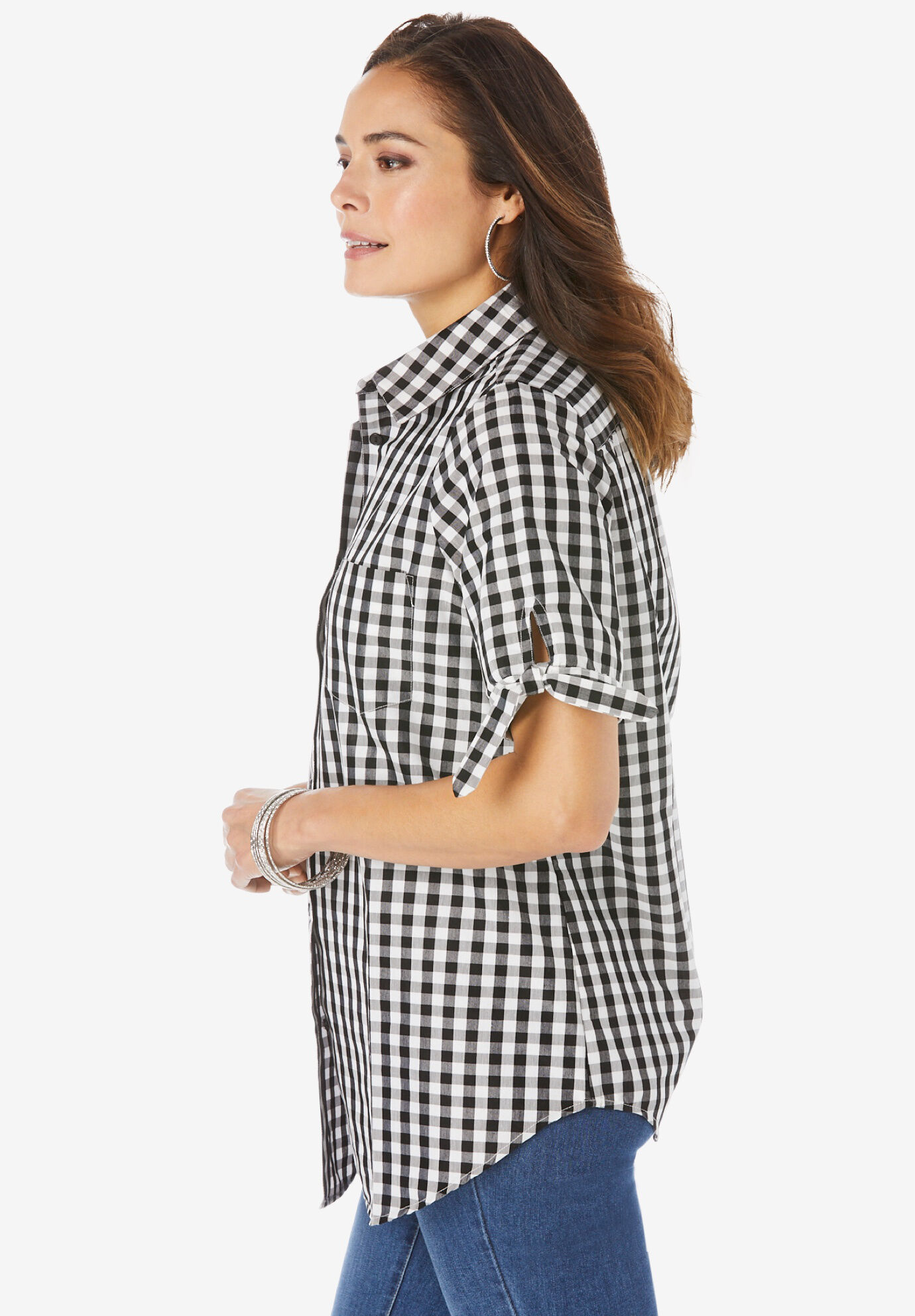 French Check Big Shirt