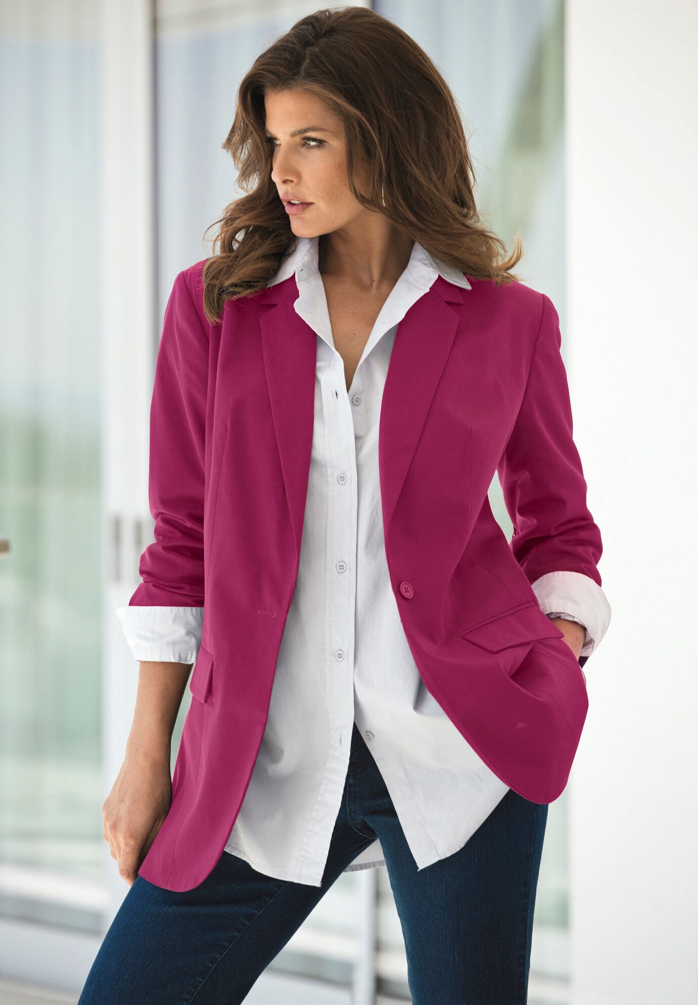 Burgundy sale boyfriend blazer