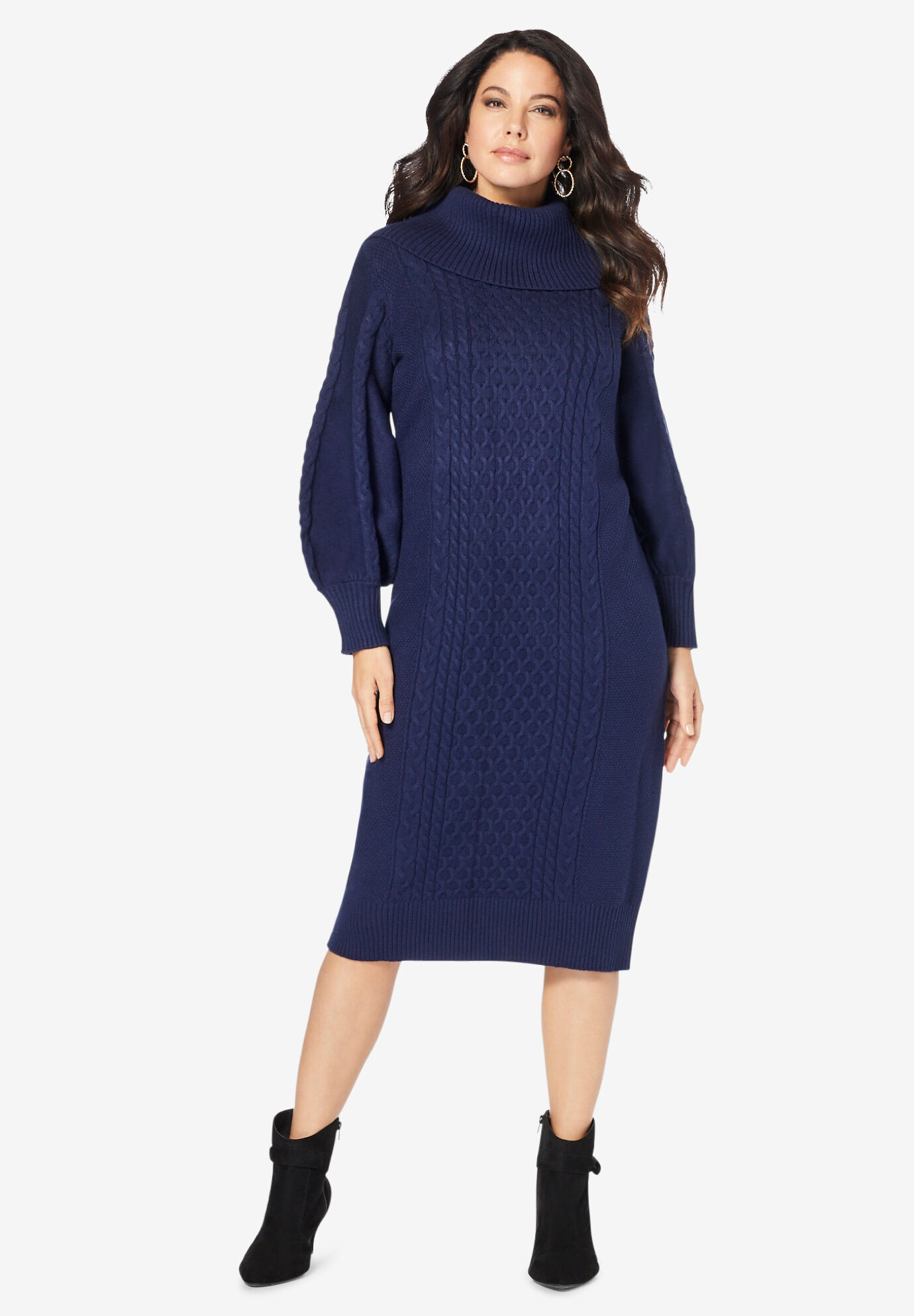 Turtleneck Sweater Dress | Roaman's
