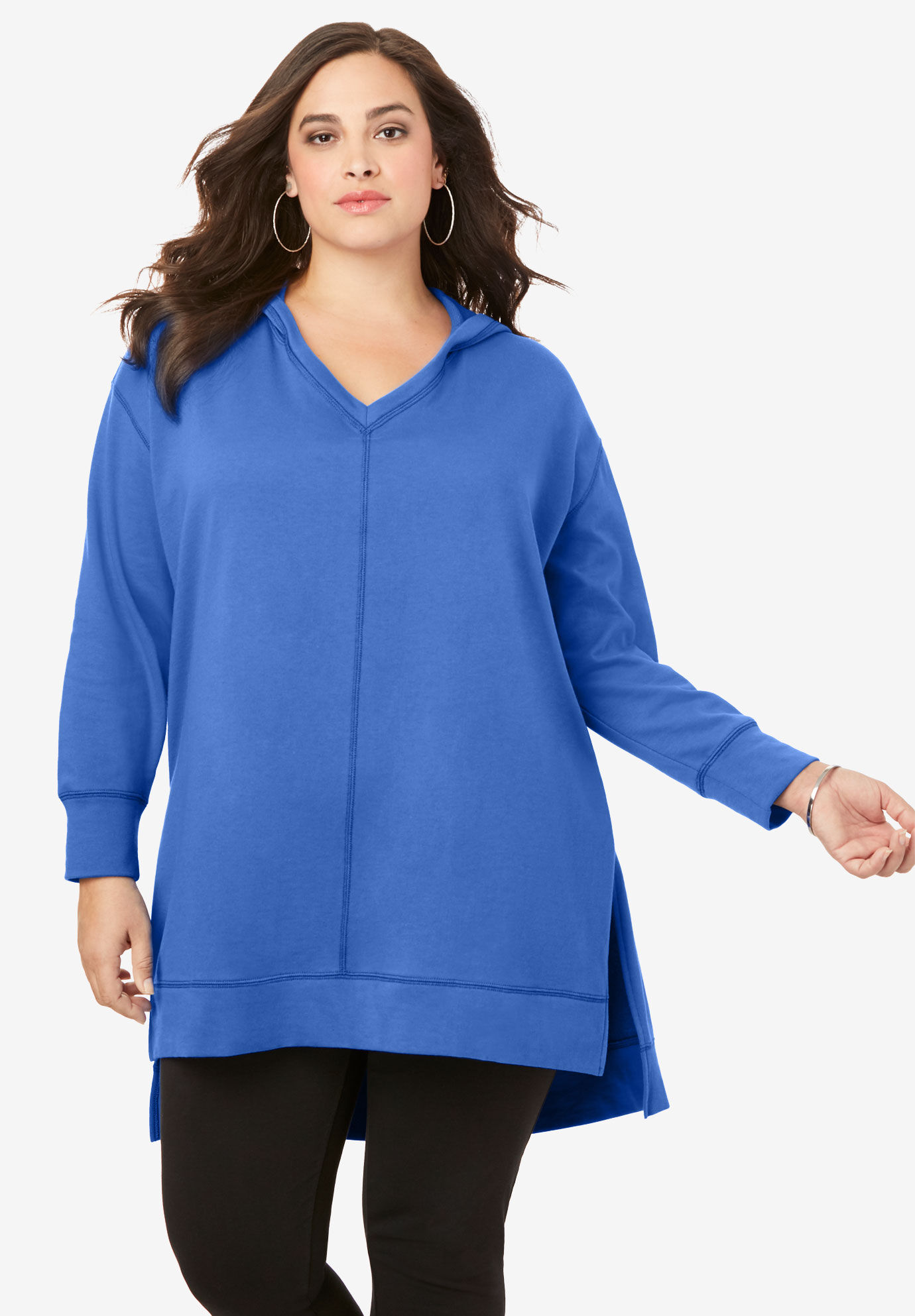 plus size hoodie tunic