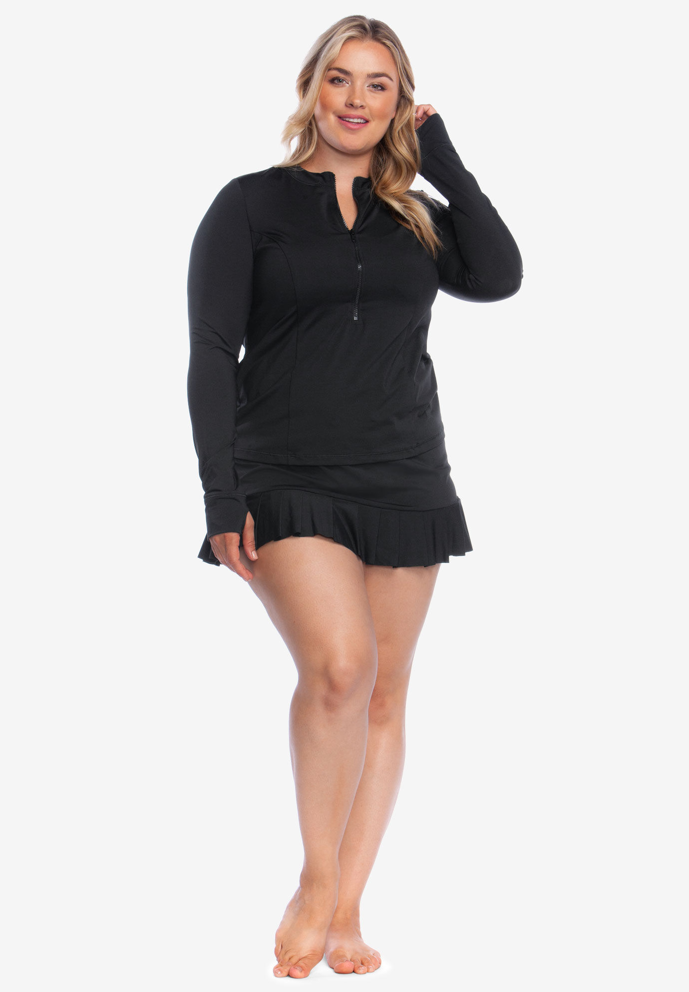 plus size swim shirt