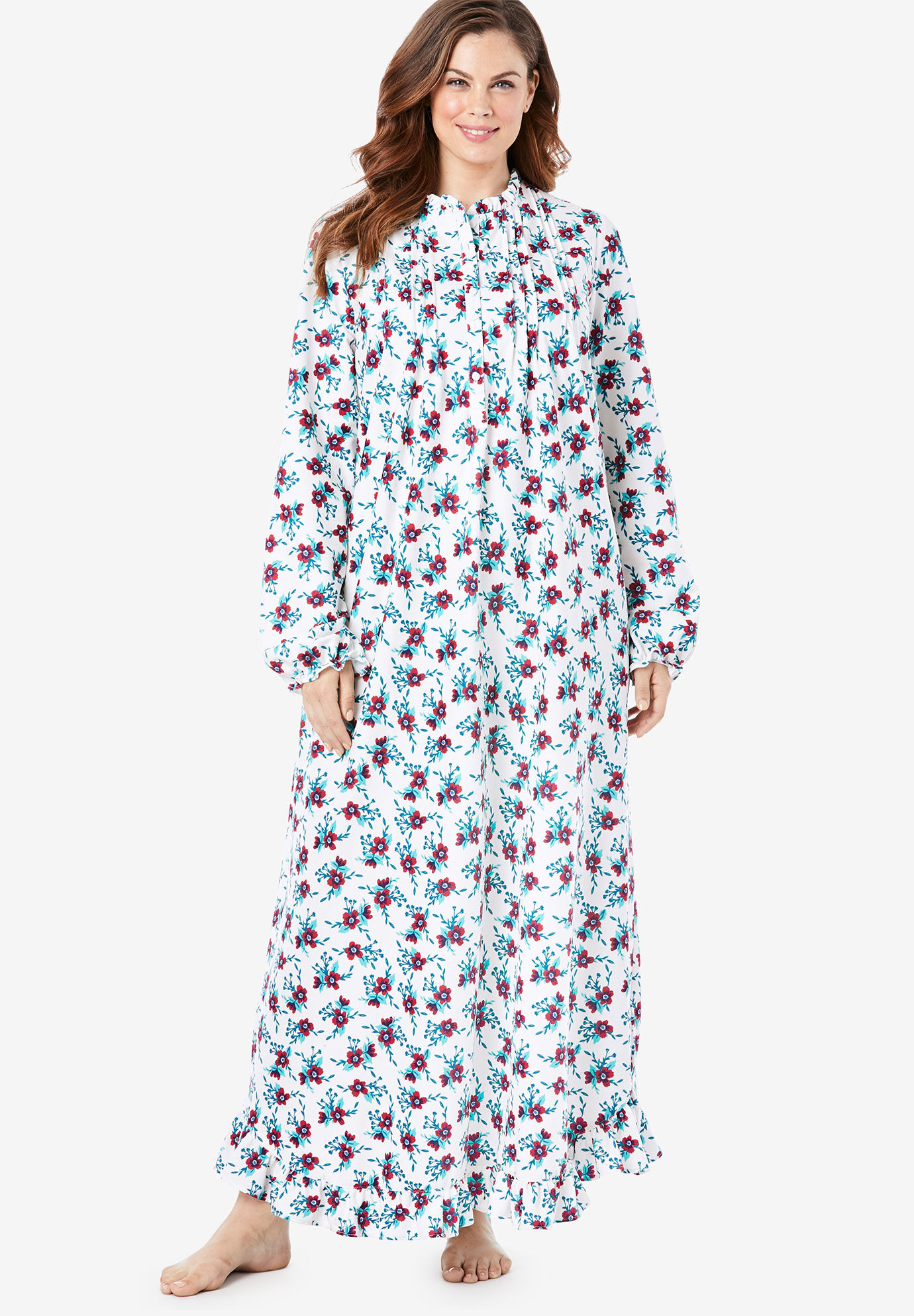 long flannel nightgowns plus size