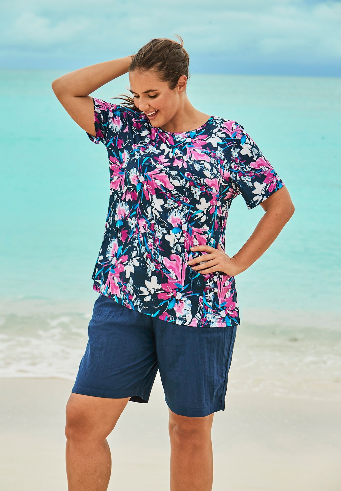 plus size swim shirt