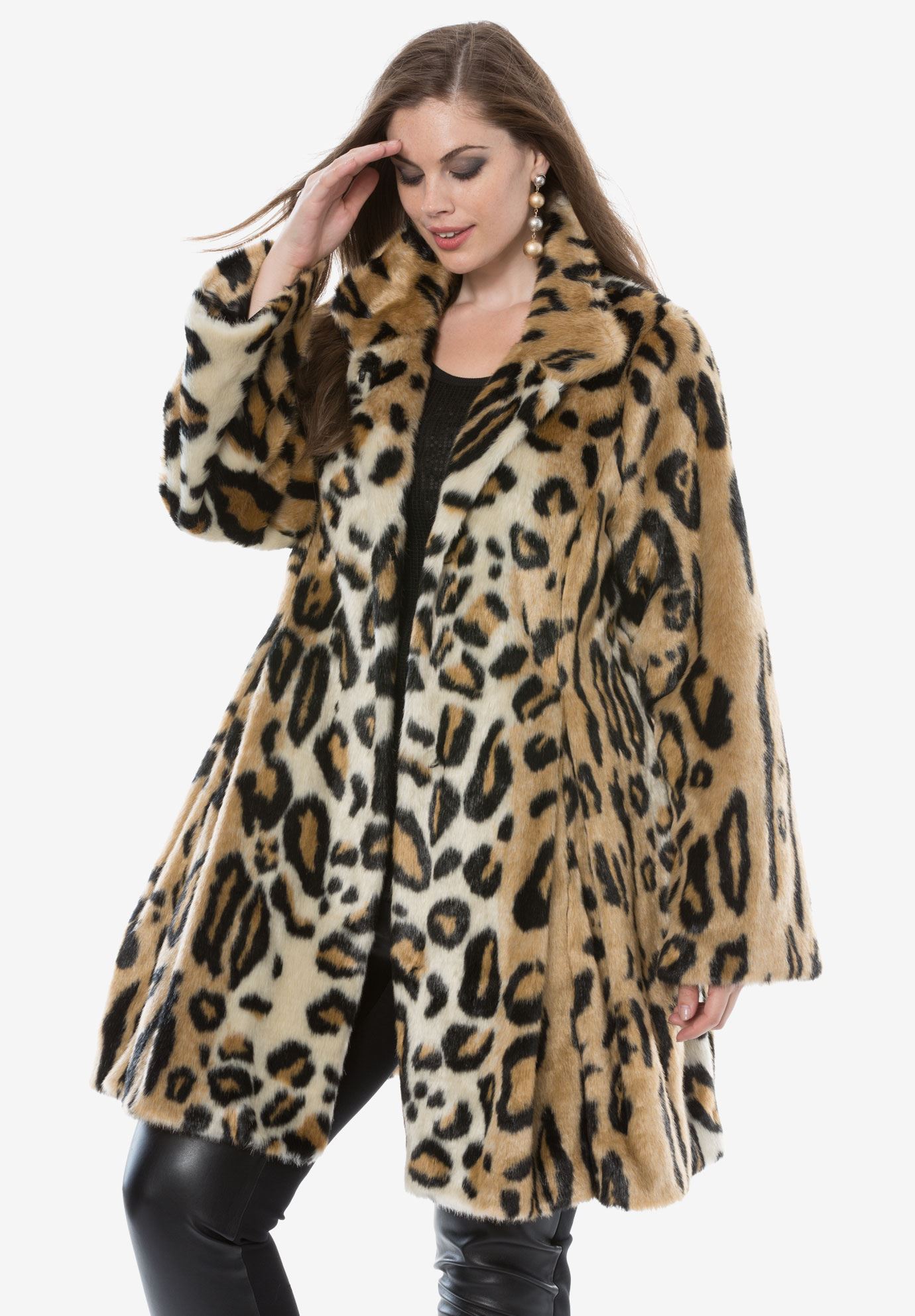 Fit And Flare Coat by Donna Salyers Fabulous-Furs | Roaman's