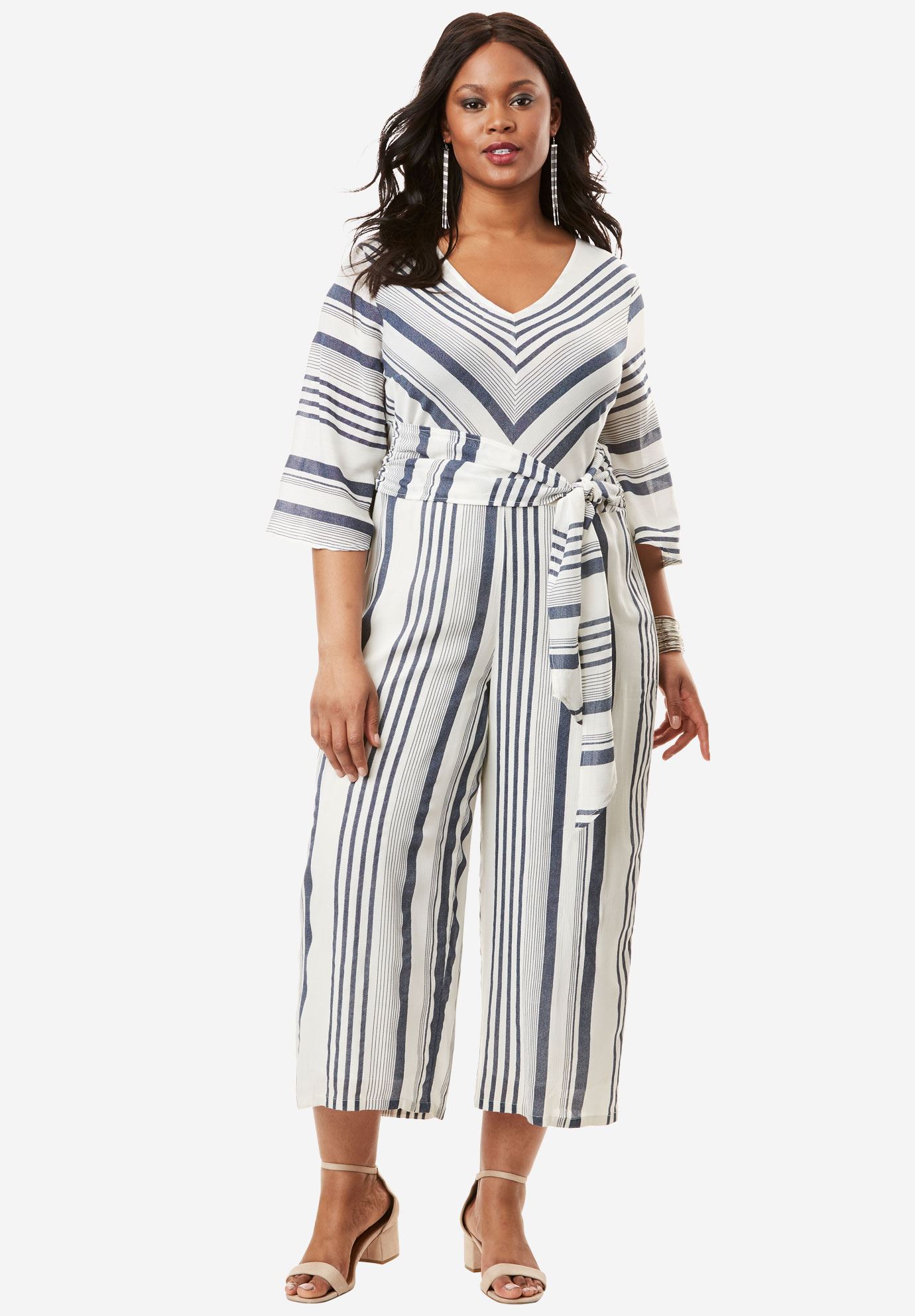 Plus Size Culotte Jumpsuit