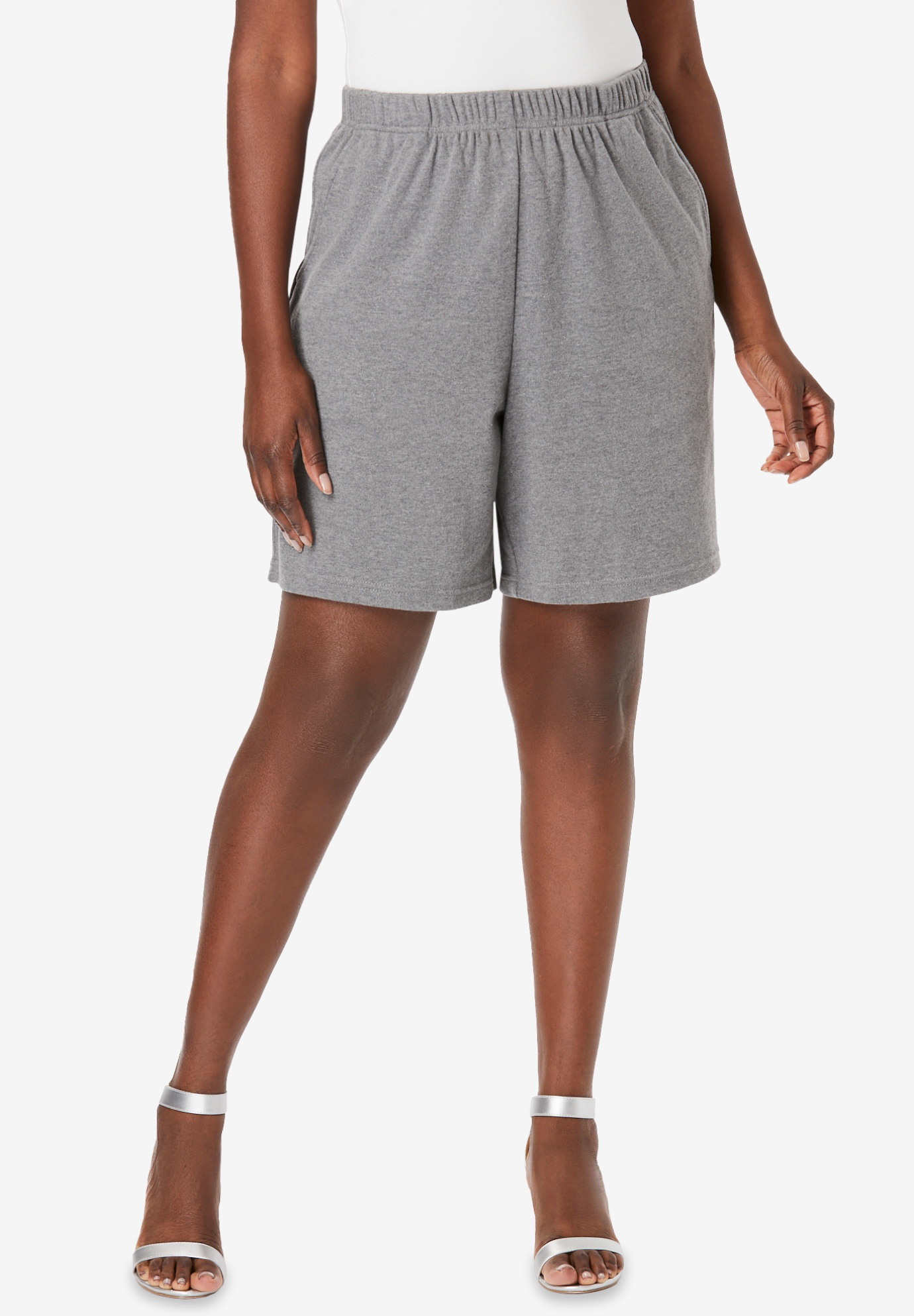 Soft Knit Shorts Plus Size Shorts Roaman's