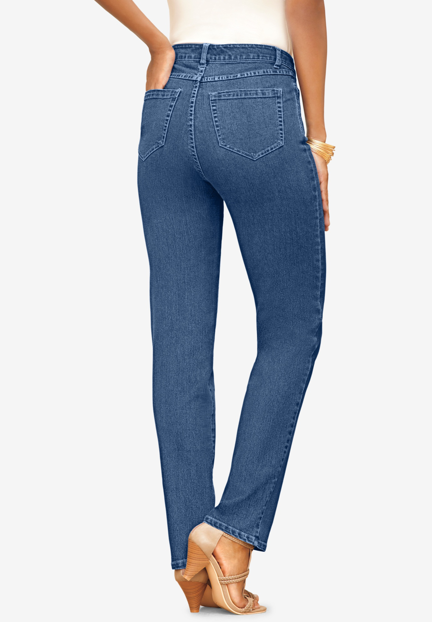 Kymaro jeans Women 24 blue Curve Control Jeans stretch Denim straight leg  Ladies