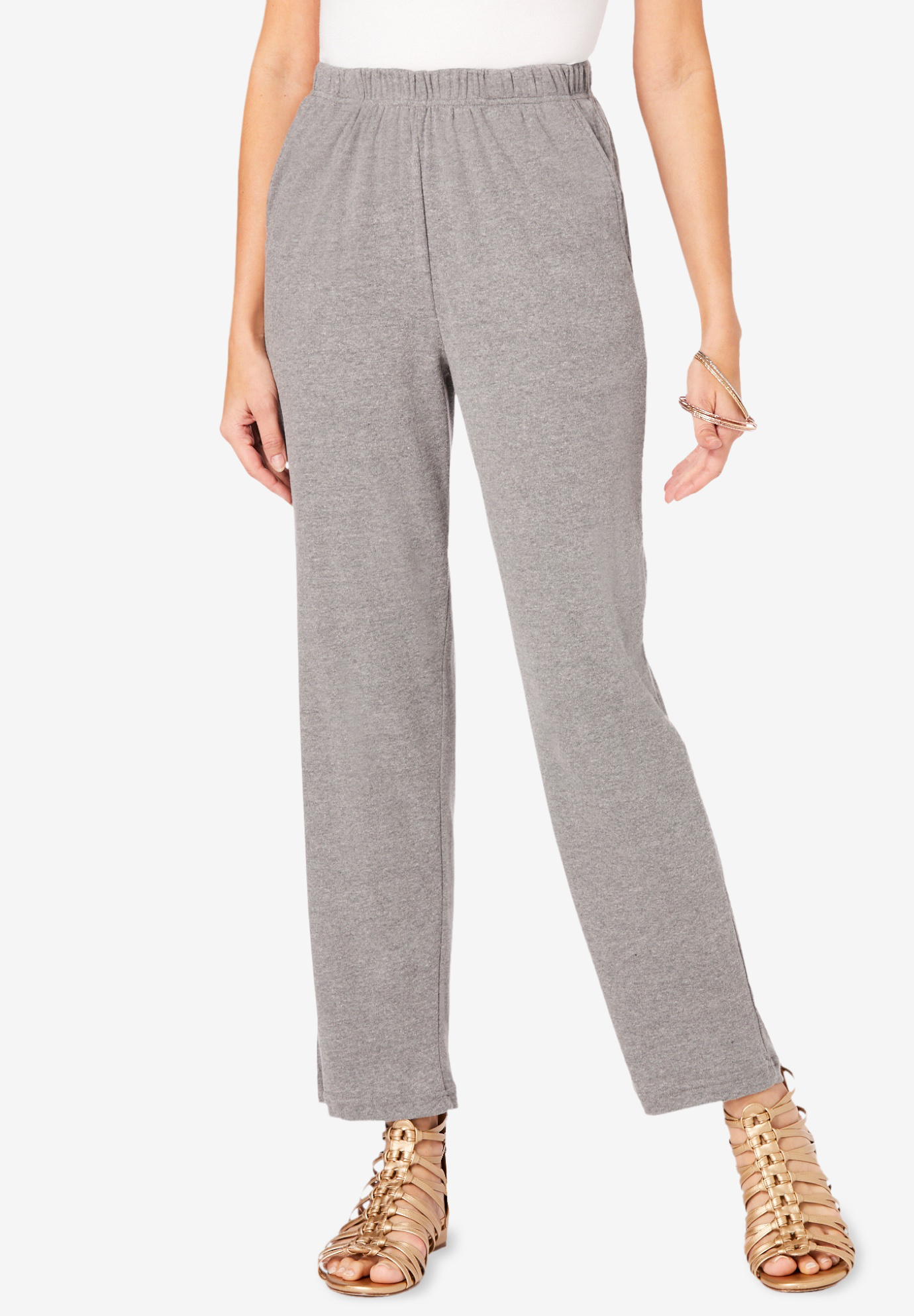 StraightLeg Soft Knit Pant Roaman's