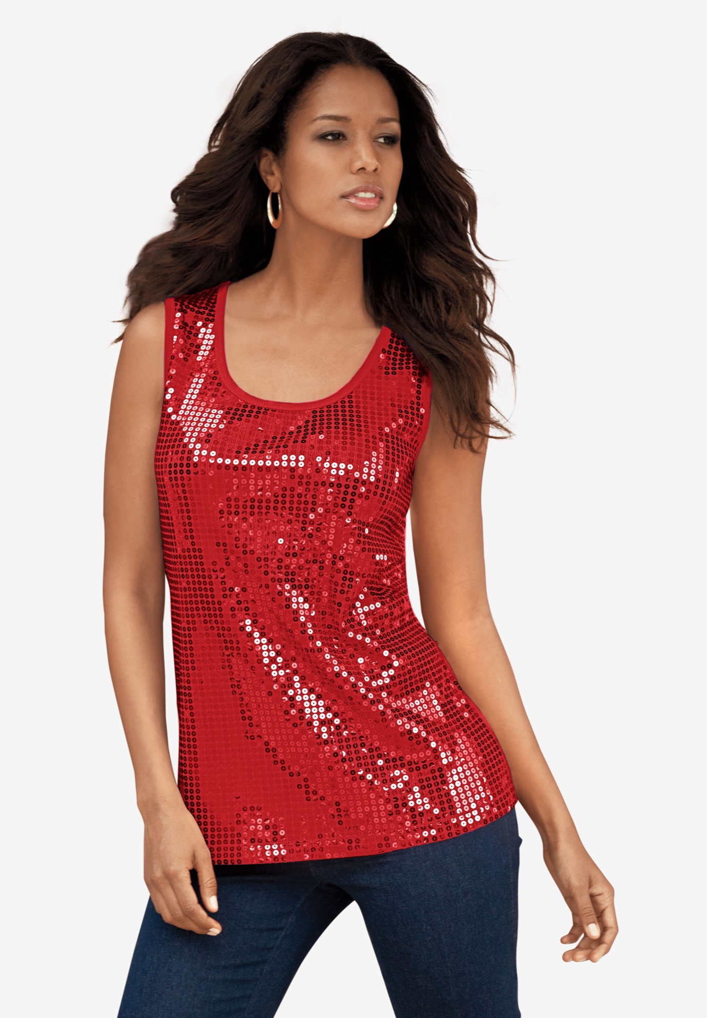 Sequin Tank Roamans 6053