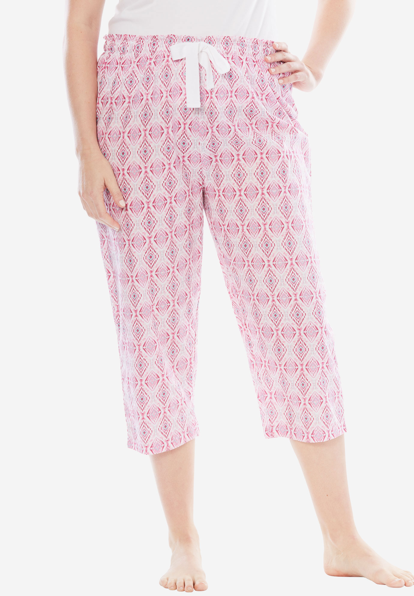 Printed Capri Pajama Pant by Dreams & Co.® | Roaman's