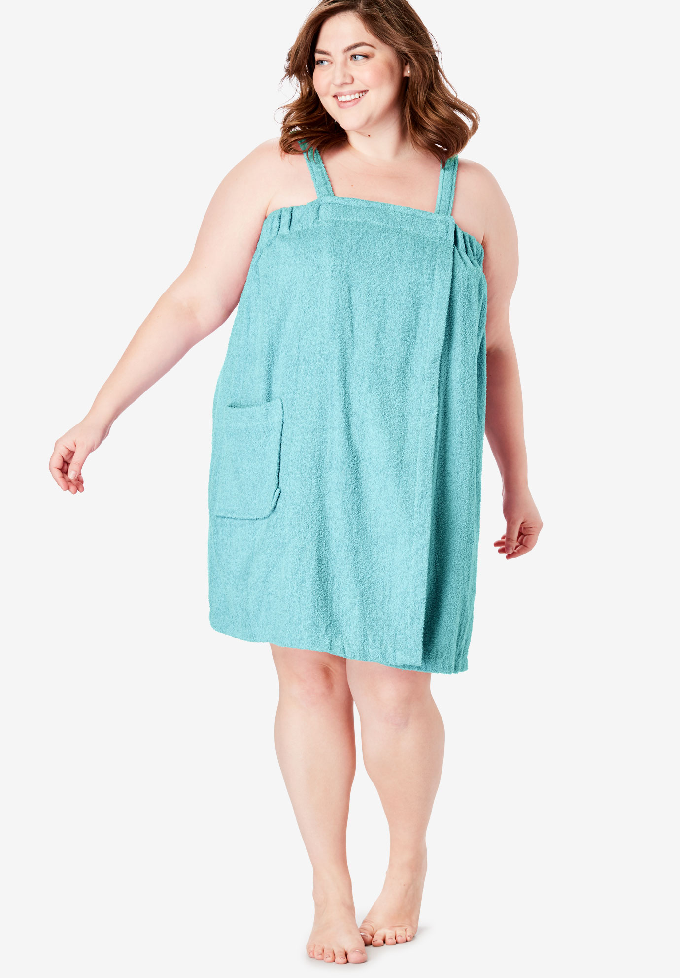 plus size terry wrap