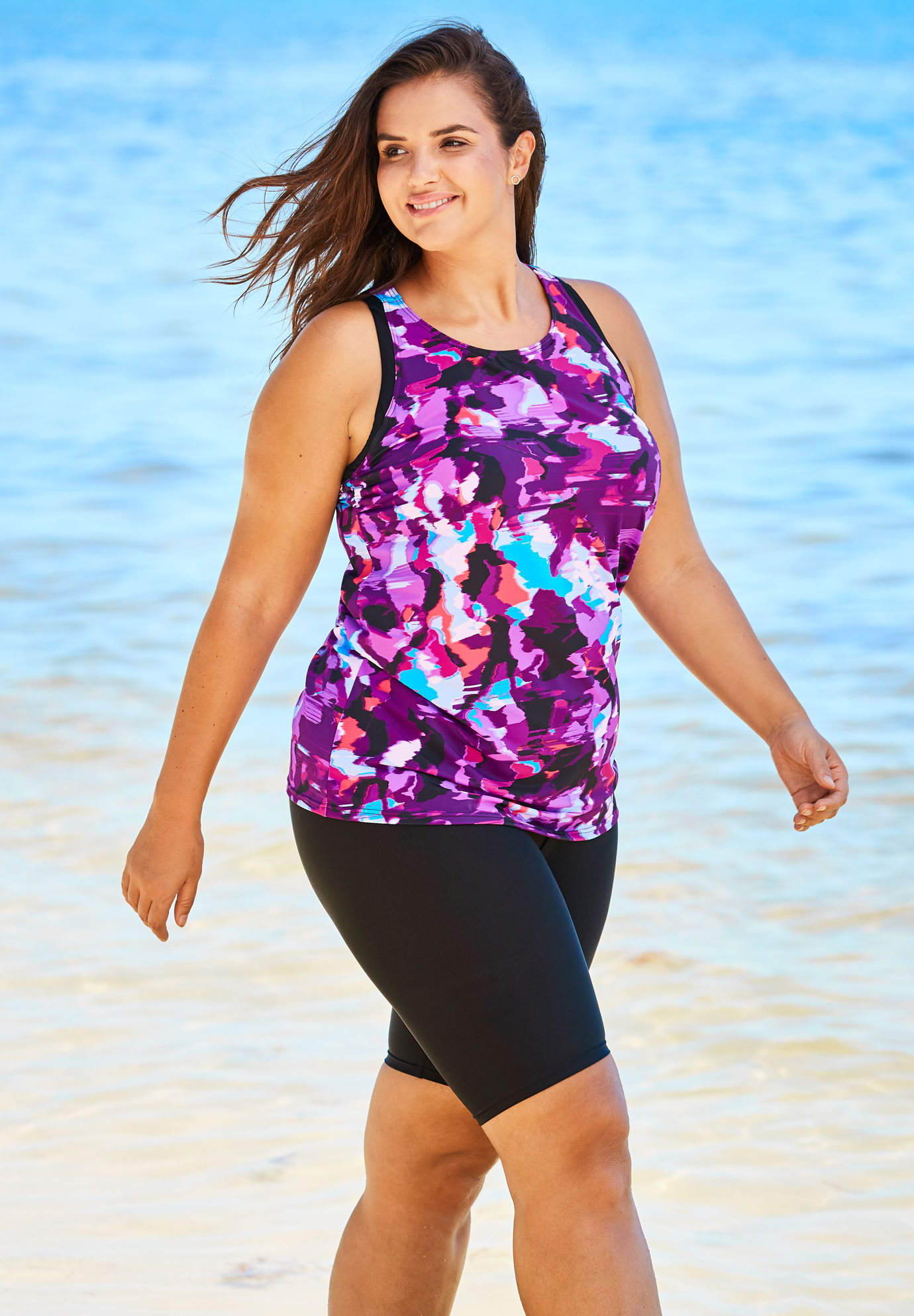 plus size swimsuit tops with built in bra