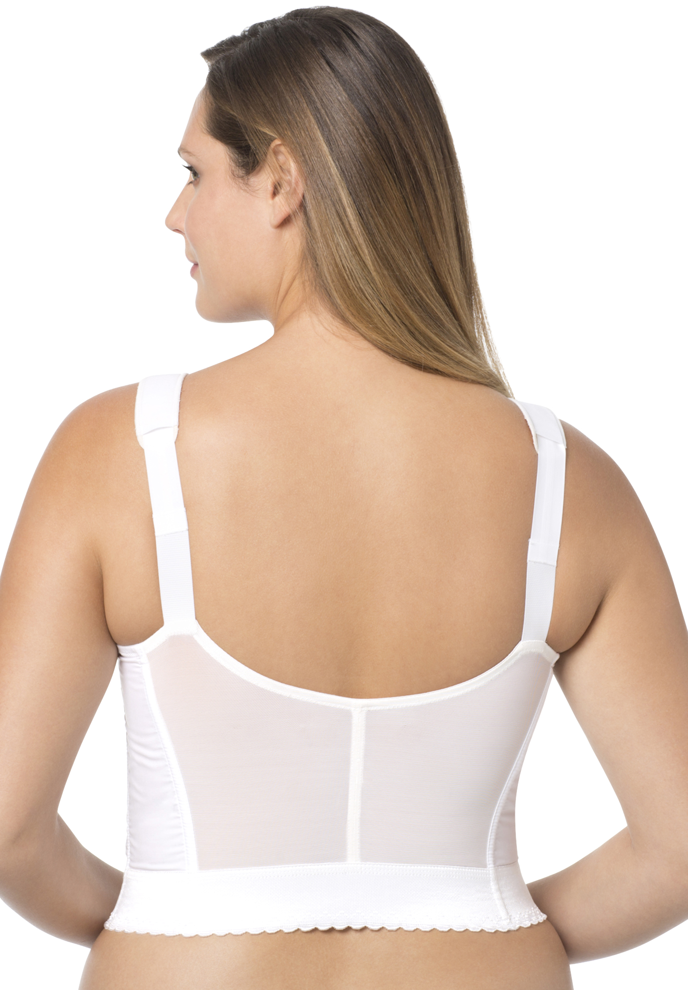 Exquisite Form® Fully® Front Close Wireless Longline Posture Bra Roamans 