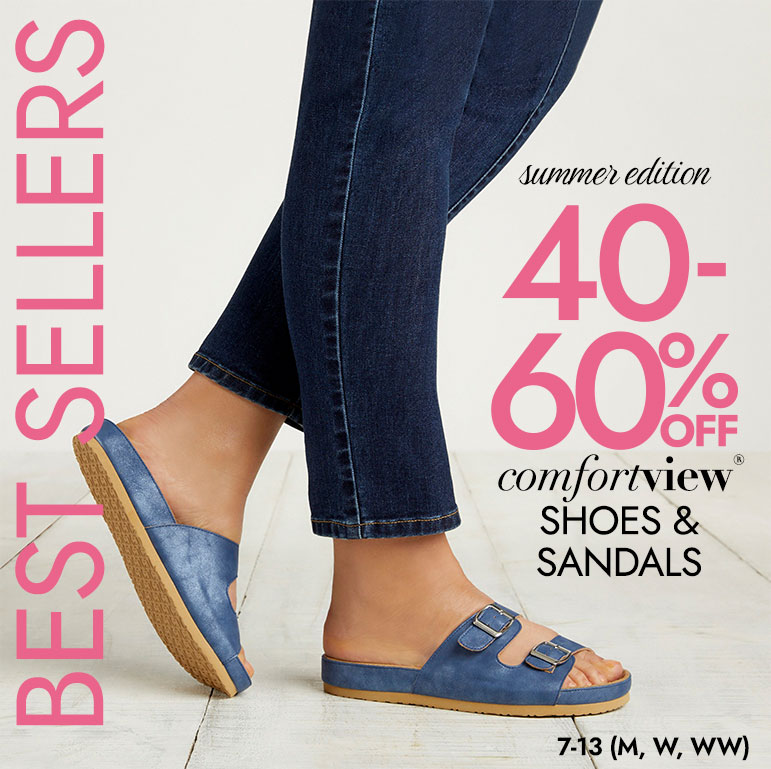 40-60% Off comfortview shoes 7 sandals