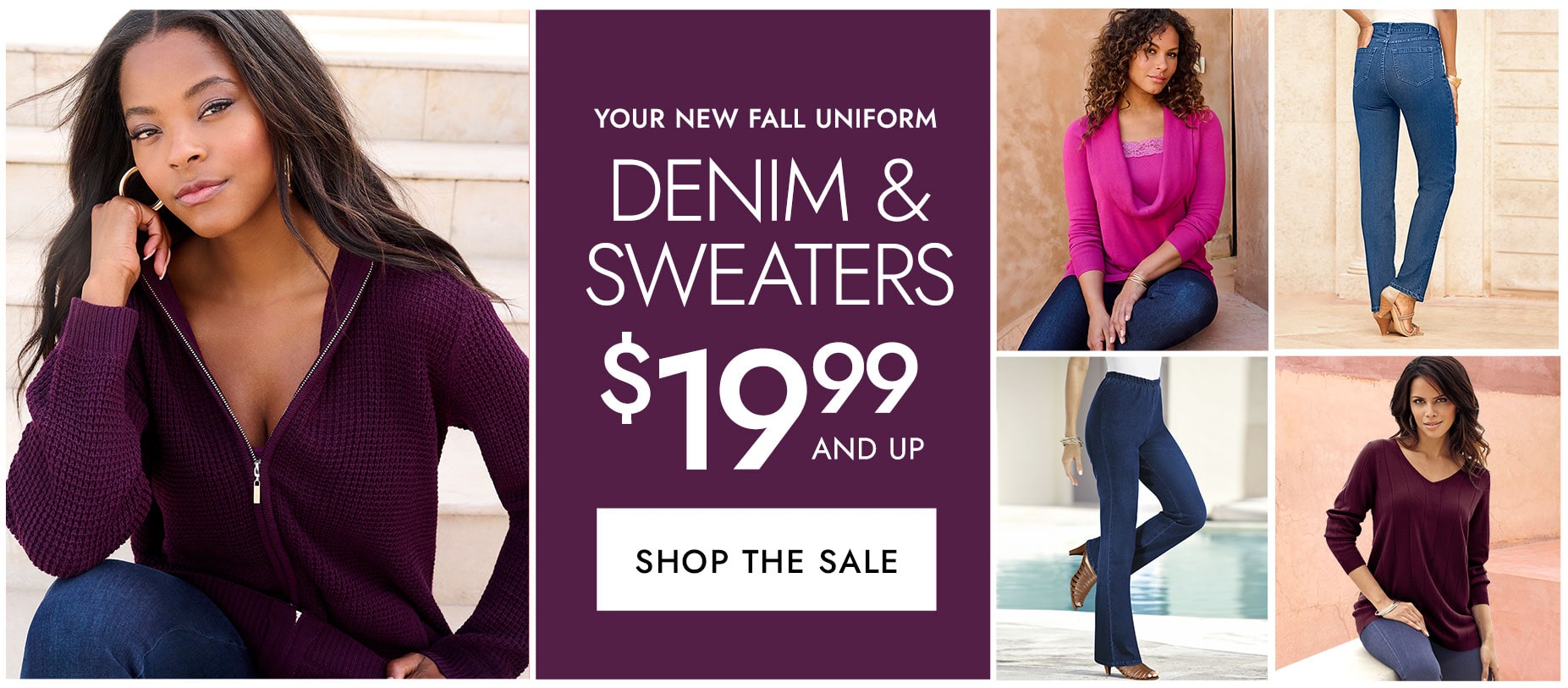 DENIM & SWEATERS SALE