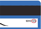 For VISA, Mastercard and Discover, the three digit CVV number is located on the back of your credit card.